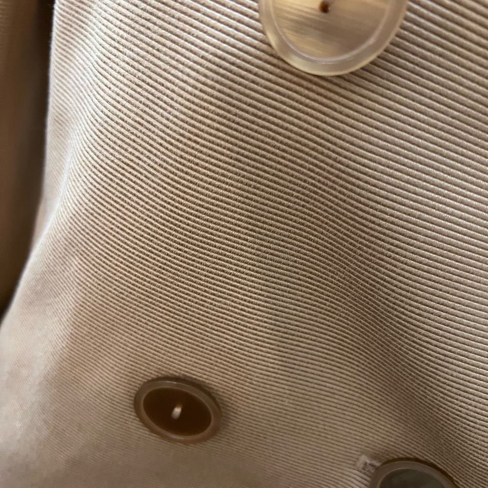 Talbots satin Beige Double-Breasted jacket - Picture 4 of 7